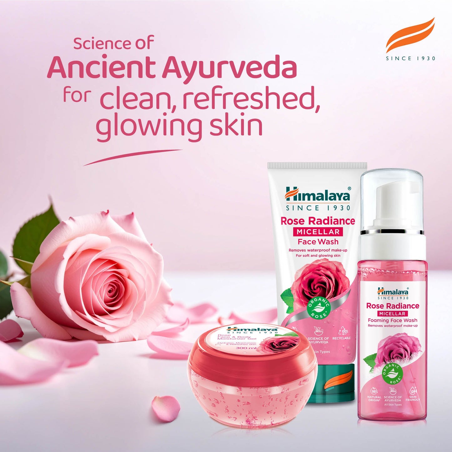 Himalaya Gel Idratante Viso e Corpo alla Rosa di Damasco – 300ml