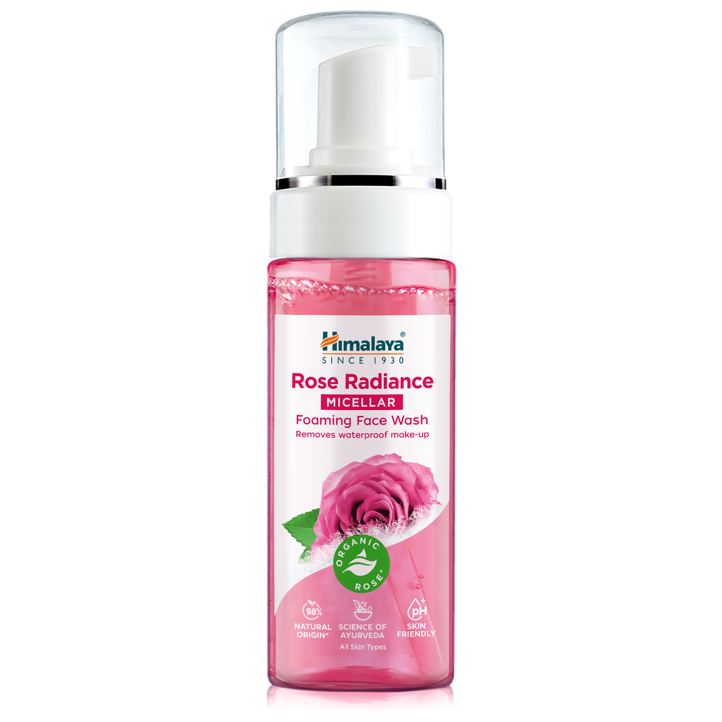 Himalaya Detergente Viso Micellare Schiumogeno alla Rosa Biologica – 150ml