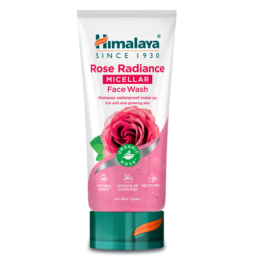 Himalaya Detergente Viso Micellare alla Rosa Biologica – Radiosità e Morbidezza 150ml