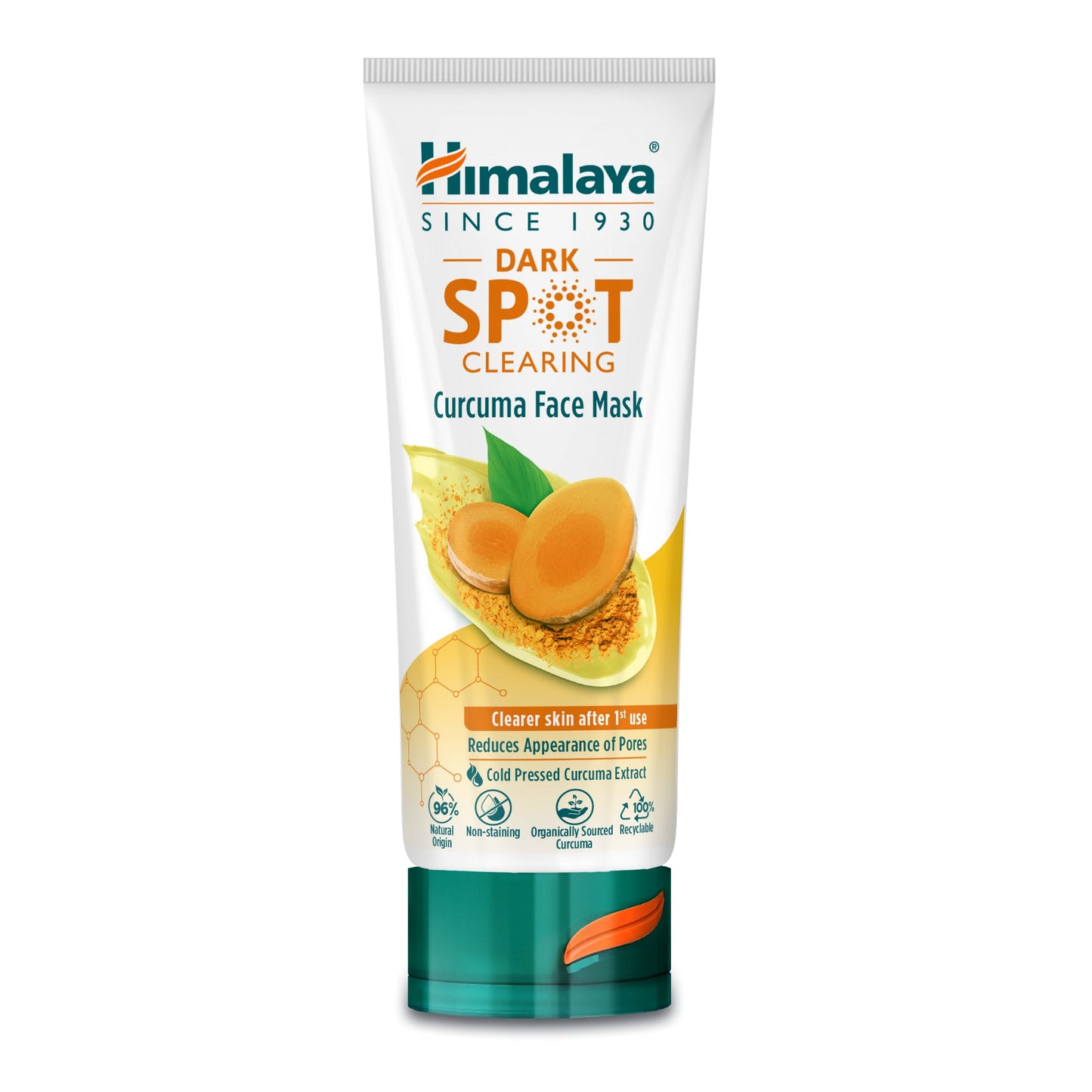 Himalaya Maschera Viso alla Curcuma – Schiarente Macchie Scure