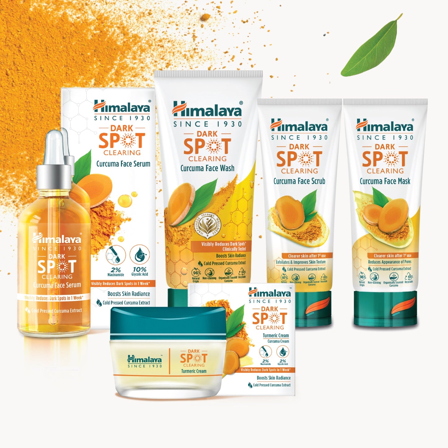 Himalaya Maschera Viso alla Curcuma – Schiarente Macchie Scure