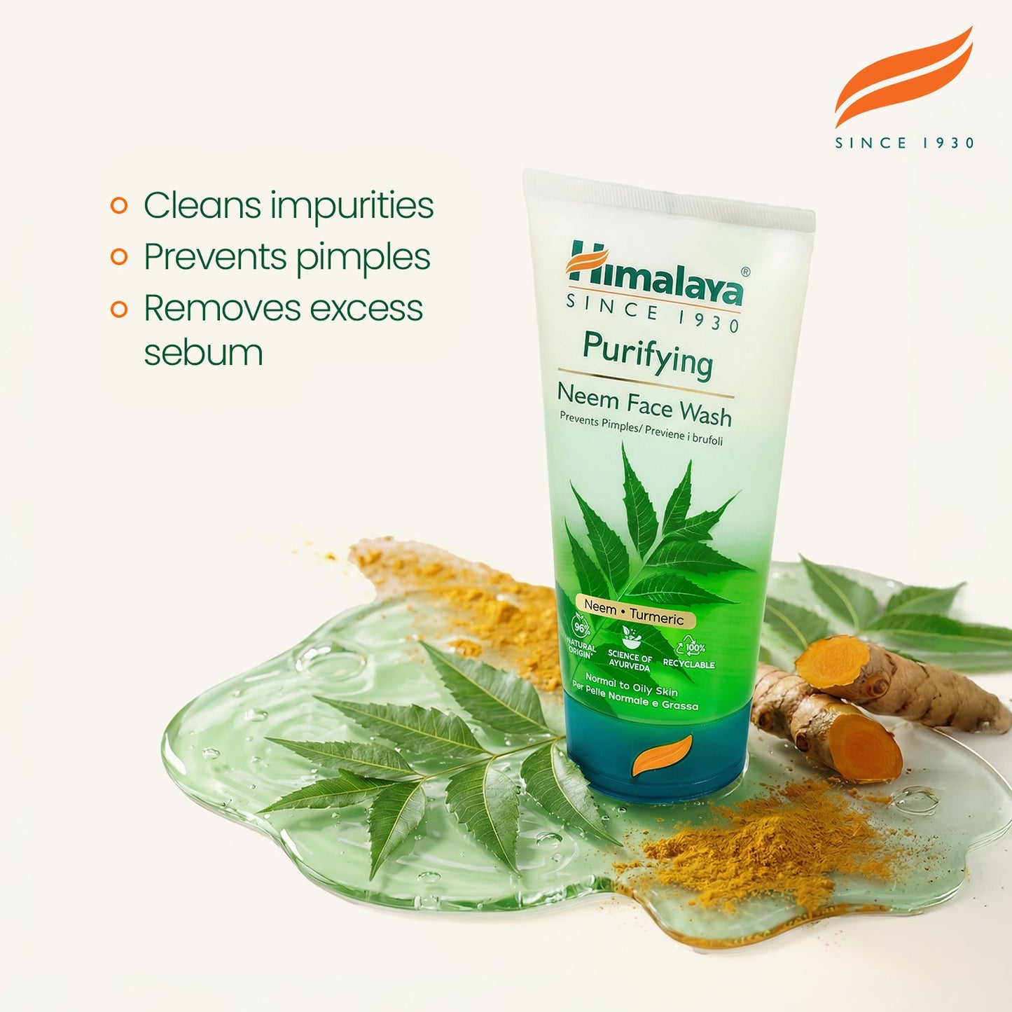 Himalaya Detergente Viso al Neem Purificante – Gel Senza Sapone 150ml