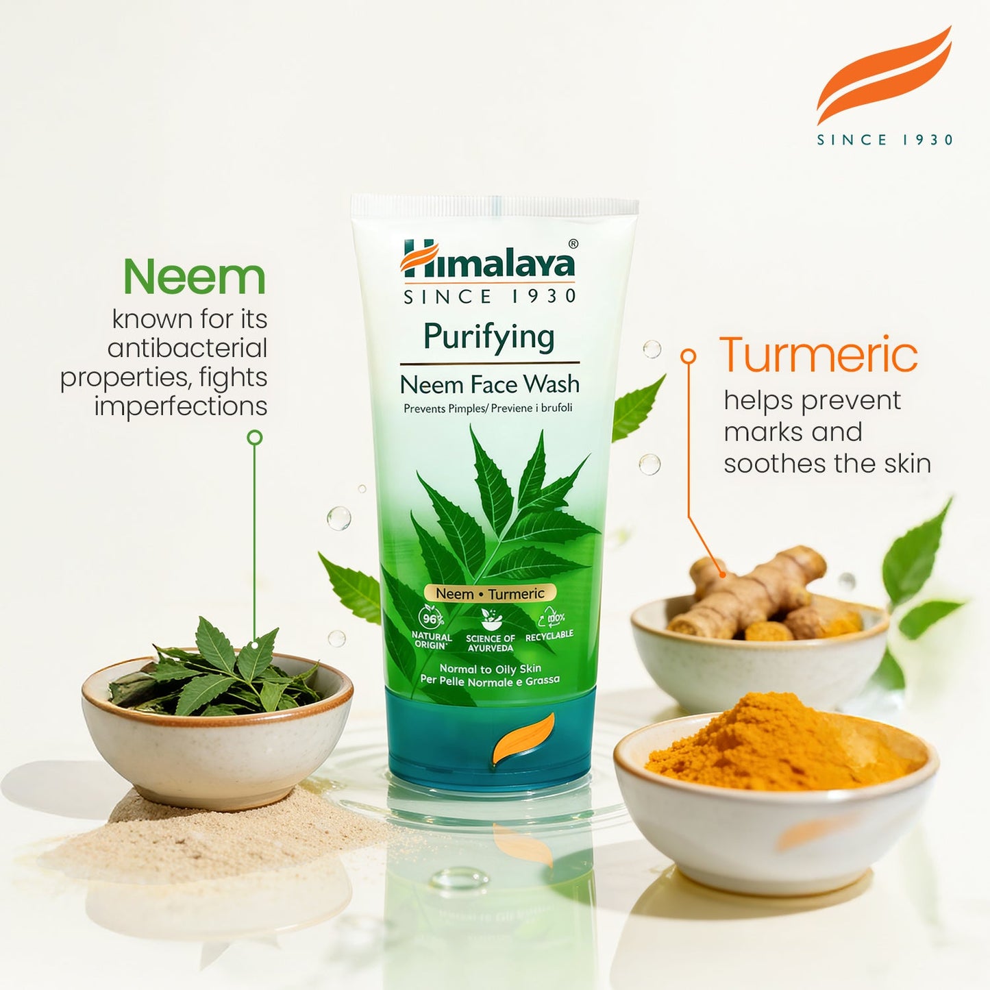 Himalaya Detergente Viso al Neem Purificante – Gel Senza Sapone 150ml
