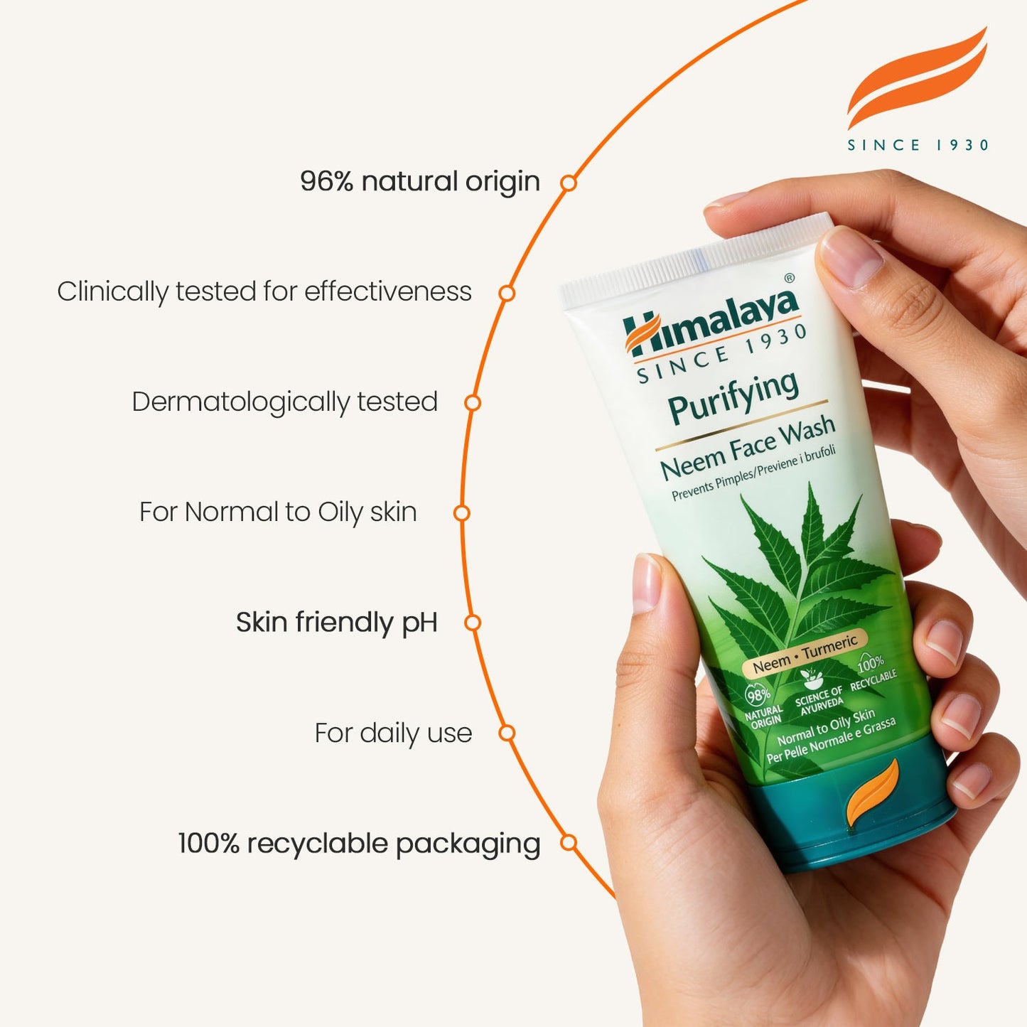 Himalaya Detergente Viso al Neem Purificante – Gel Senza Sapone 150ml