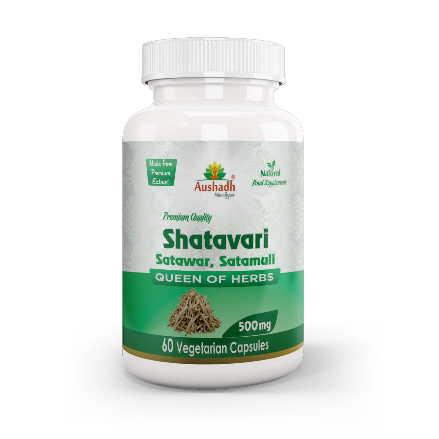 Capsule di Shatavari (Asparago Selvatico) – Benessere Femminile | Vegan, Senza Glutine, Non-OGM, 60 Capsule