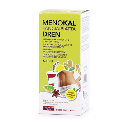 MenoKal Pancia Piatta Fibra Dren 500ml - Naturopatica shop & therapy