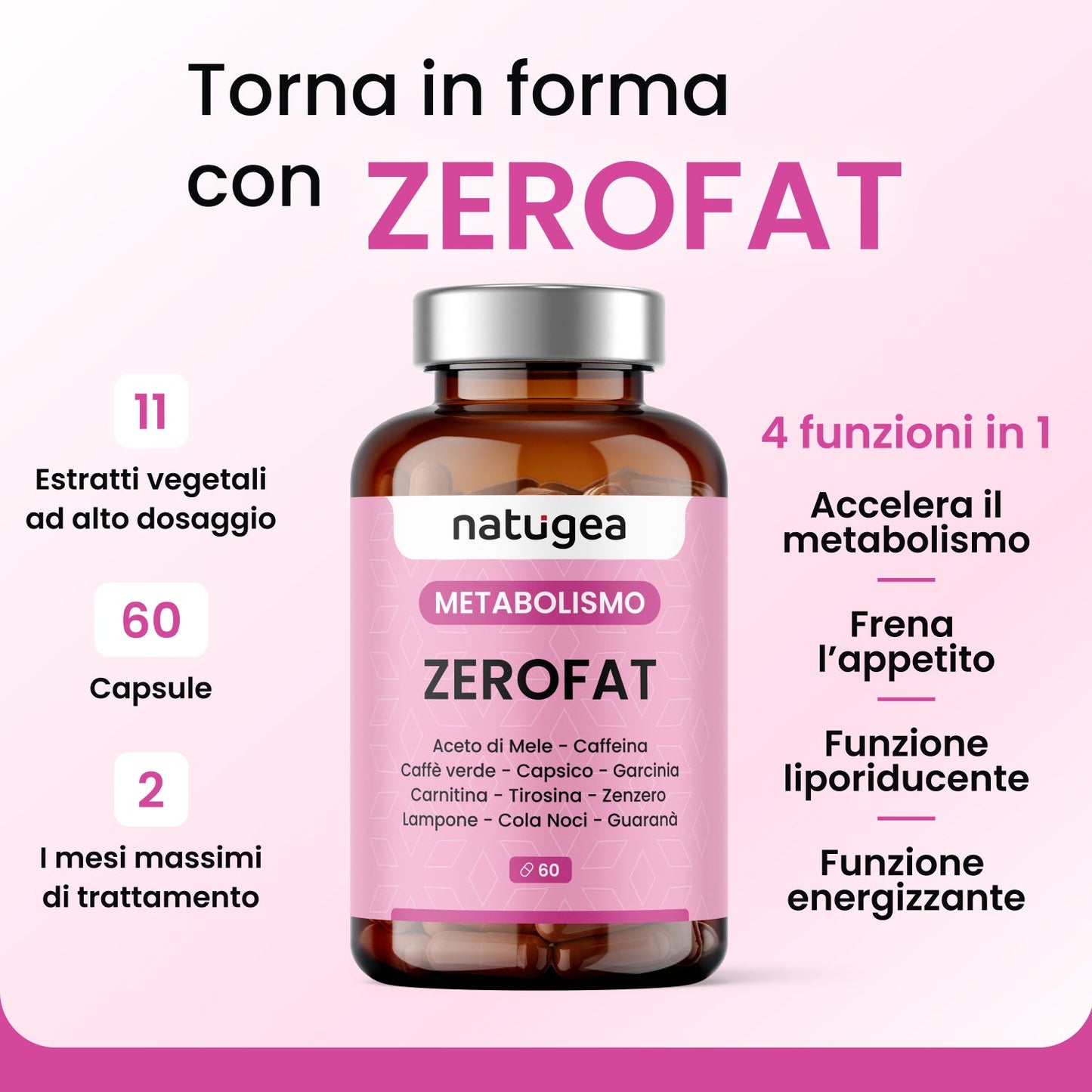 Termogenico ZEROFAT® - Metabolismo Attivo e Controllo della Fame e del peso corporeo