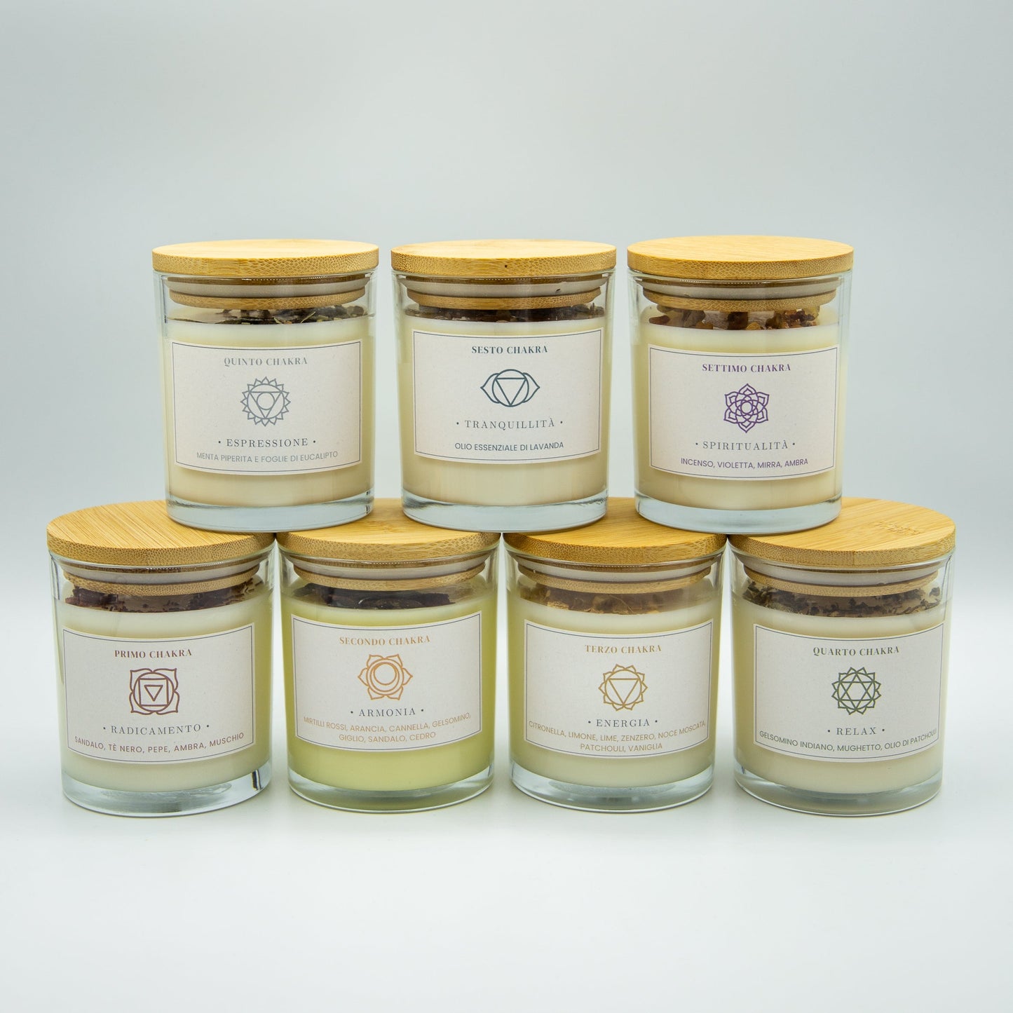 Set Candele 7 Chakra Profumate