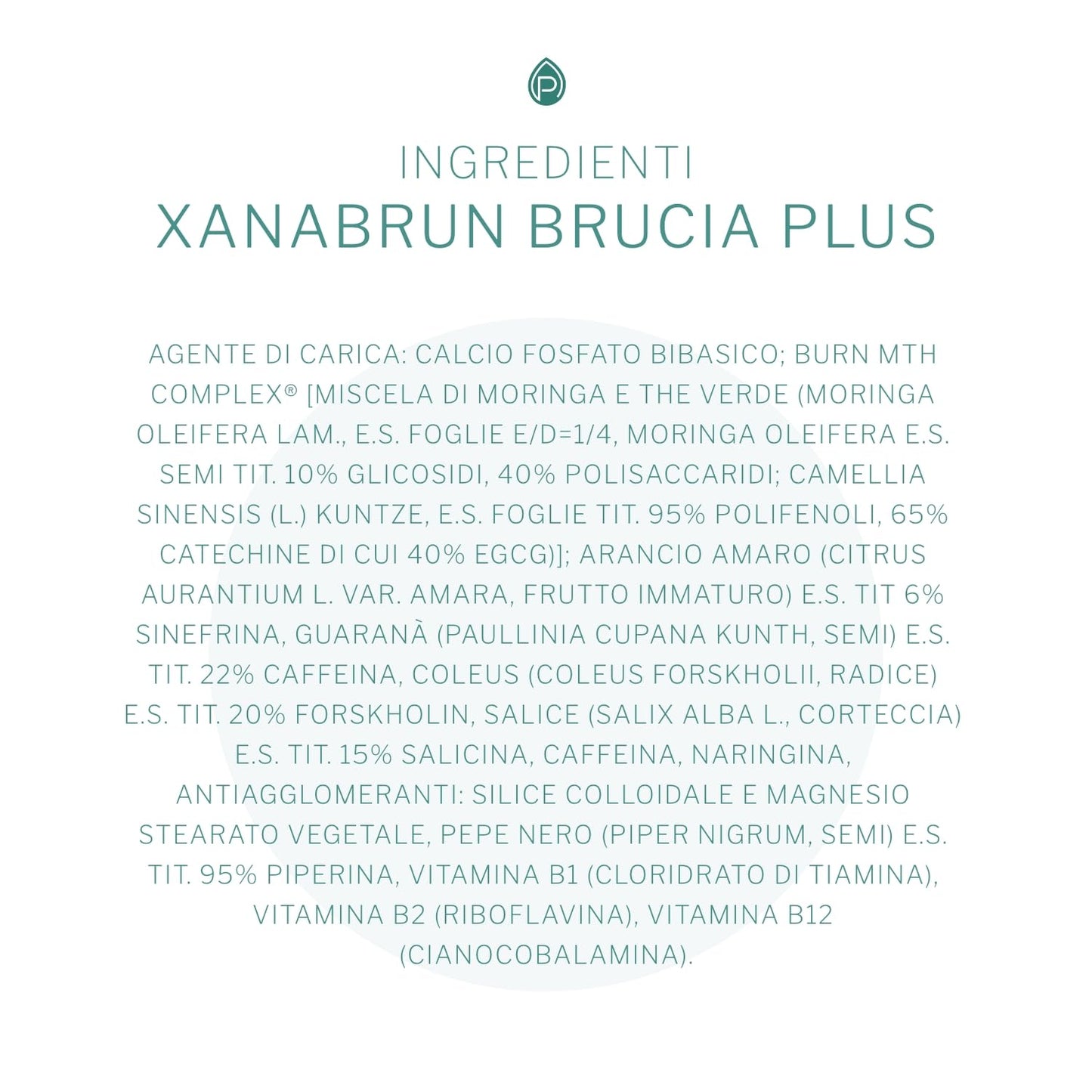 Xanaburn Brucia - Integratore Alimentare - Con arancio amaro e guaranà - per il controllo del peso e il drenaggio dei liquidi - 20 cpr - Naturopatica shop & therapy