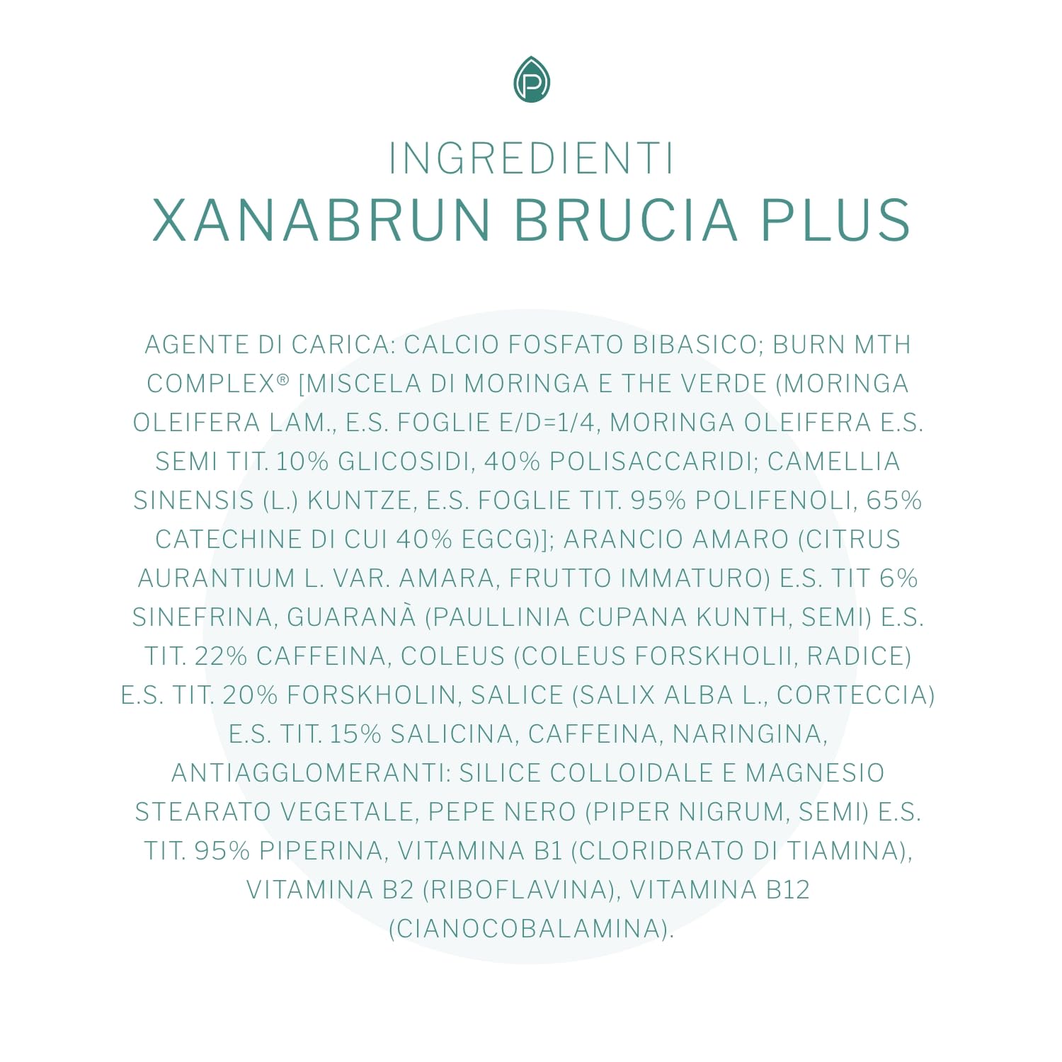Xanaburn Brucia - Integratore Alimentare - Con arancio amaro e guaranà - per il controllo del peso e il drenaggio dei liquidi - 20 cpr - Naturopatica shop & therapy