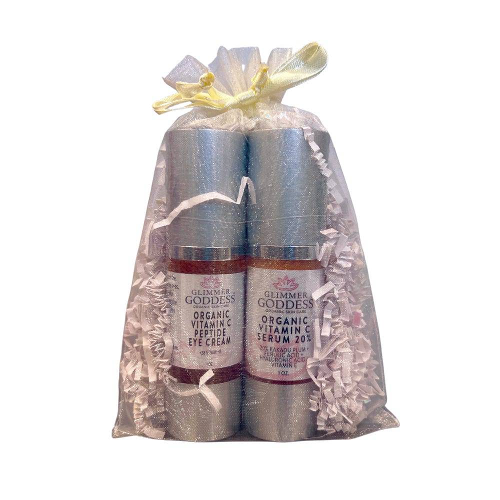 Siero biologico alla vitamina C al 20% + siero per gli occhi ai peptidi di vitamina C