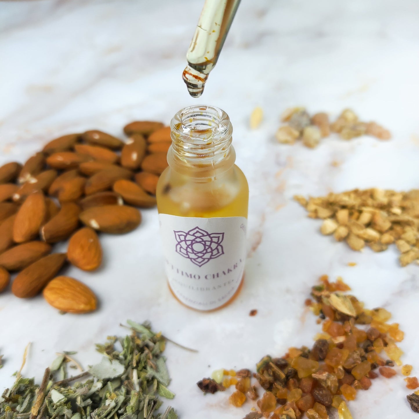 Olio per Massaggi Settimo Chakra - Zenzero e Salvia