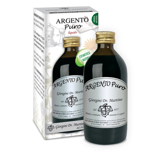 Argento Colloidale ad azione antimicrobica Argento Puro 200ml dr. Giorgini