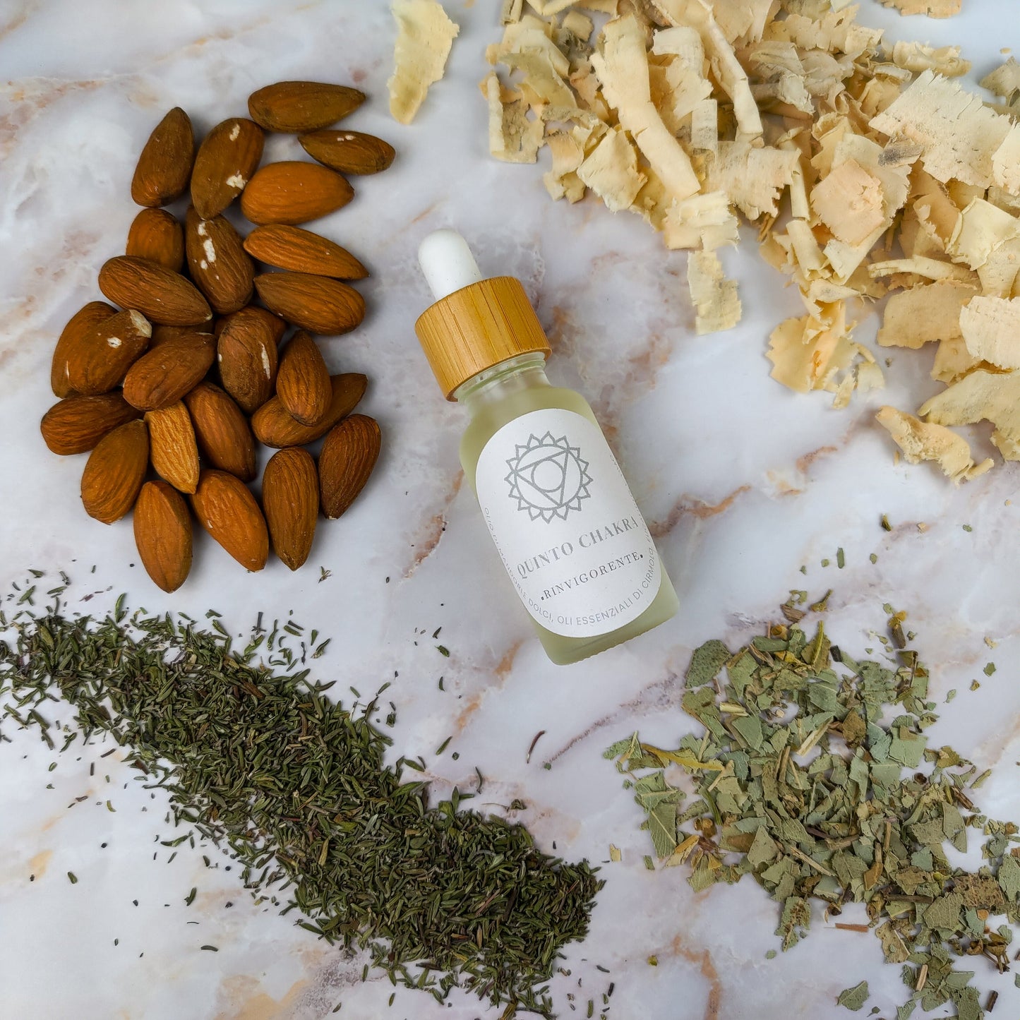 Olio per Massaggi Quinto Chakra - Eucalipto e Timo